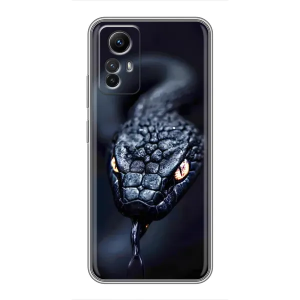 Чохол з принтом «Чорна змія» для Xiaomi Redmi Note 12s