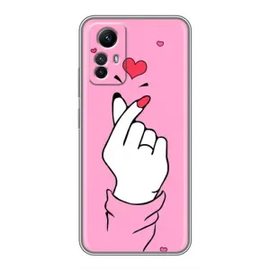 Чохол з принтом для Xiaomi Redmi Note 12s (AlphaPrint - Знак сердечка)