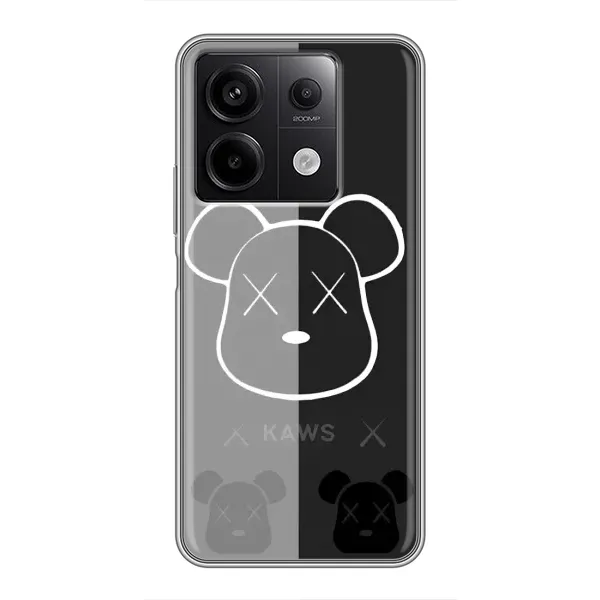 Чехол с принтом «БеарБрик глаза» для Xiaomi Redmi Note 13 (5G)