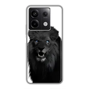 Чохли з картинкою животних Xiaomi Redmi Note 13 (5G) (Чорний ЛЕВ)