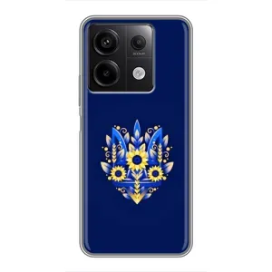 Чехлы для Xiaomi Redmi Note 13 (5G)  Укр. Символика (AlphaPrint) (Цветочный Герб)