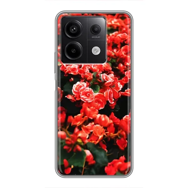 Чохол з принтом «Квіти червоні» для Xiaomi Redmi Note 13 (5G) Чохол з принтом «Квіти червоні» для Xiaomi Redmi Note 13 (5G)