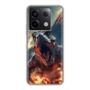 Чохол з картинкою 'Хижаки' для Xiaomi Redmi Note 13 (5G) (Вогняний динозавр)