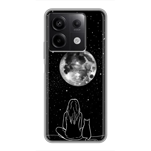 Чехол с принтом «Девушка с котом» для Xiaomi Redmi Note 13 (5G) Чехол с принтом «Девушка с котом» для Xiaomi Redmi Note 13 (5G)