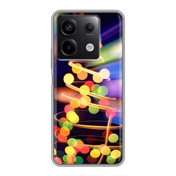 Чехол с принтом «Елка с гирлянд» для Xiaomi Redmi Note 13 (5G)