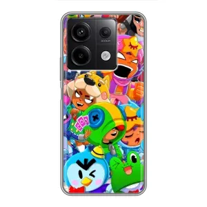 Чехол с принтом «Герои Бравл Старс» для Xiaomi Redmi Note 13 (5G)