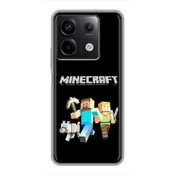 Чохол з принтом «герої Minecraft» для Xiaomi Redmi Note 13 (5G) Чохол з принтом «герої Minecraft» для Xiaomi Redmi Note 13 (5G)