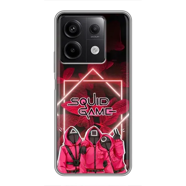 Чехол с принтом «Охранники Игра кальмара» для Xiaomi Redmi Note 13 (5G) Чехол с принтом «Охранники Игра кальмара» для Xiaomi Redmi Note 13 (5G)