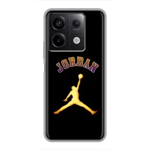Чехлы для Xiaomi Redmi Note 13 (5G) - с картинкой JORDAN (AlphaPrint) (Jordan Gold)