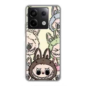 Чехол с Лабубу на Xiaomi Redmi Note 13 (5G) (Золотая обезьяна Bored Ape)