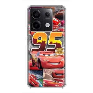Силиконовый чехол Маквин для Xiaomi Redmi Note 13 (5G) (Коллаж Молния Маквин)