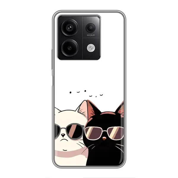 Чехол с принтом «Коты в очках» для Xiaomi Redmi Note 13 (5G) Чехол с принтом «Коты в очках» для Xiaomi Redmi Note 13 (5G)
