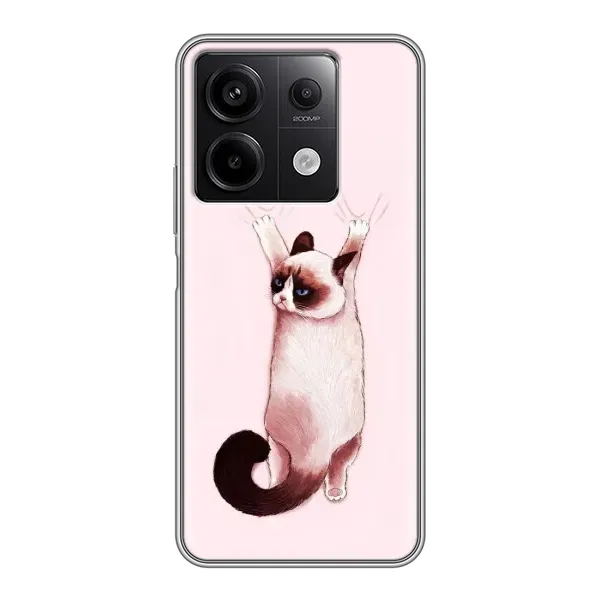 Чохол з принтом «Котик падає» для Xiaomi Redmi Note 13 (5G)