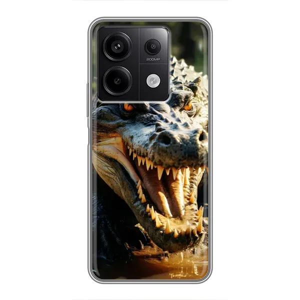 Чохол з принтом «Небезпечний крокодил» для Xiaomi Redmi Note 13 (5G)