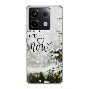 Новогодние, Праздничные Чехлы для Xiaomi Redmi Note 13 (5G) - 2024 год (Let it snow)