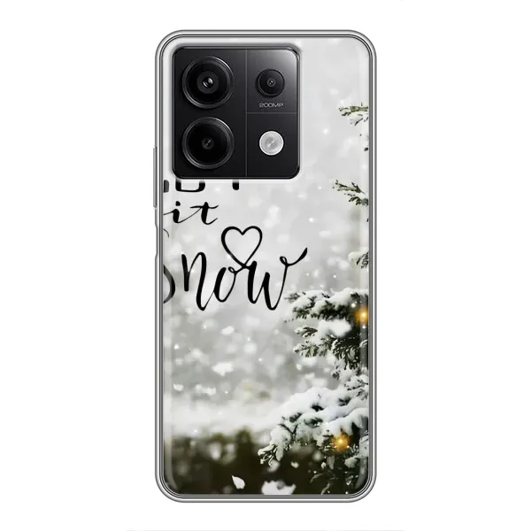 Чехол с принтом «Let it snow» для Xiaomi Redmi Note 13 (5G)