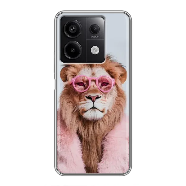Чохол з принтом «Лев в окулярах» для Xiaomi Redmi Note 13 (5G)