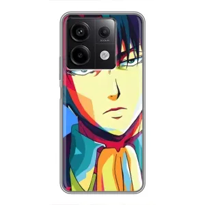 Чехол с принтом «Леви Аккерман» для Xiaomi Redmi Note 13 (5G)