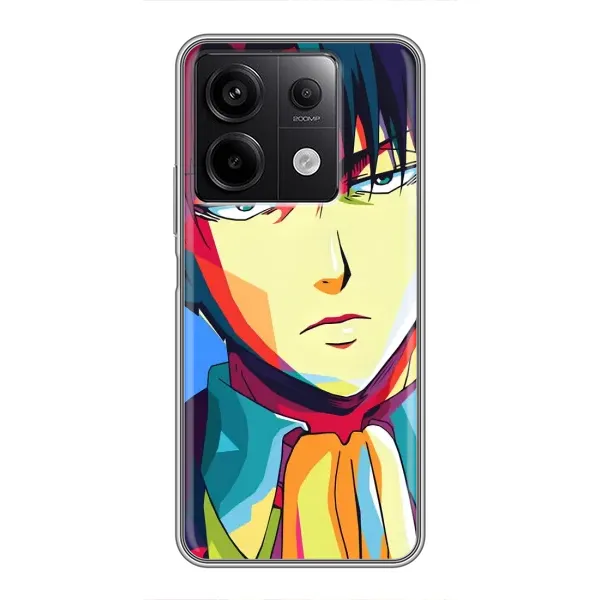 Чехол с принтом «Леви Аккерман» для Xiaomi Redmi Note 13 (5G)