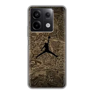 Чехлы для Xiaomi Redmi Note 13 (5G) - с картинкой JORDAN (AlphaPrint) (Logo Jordan)