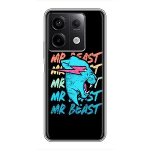 Чехол с принтом «logo Mr beast» для Xiaomi Redmi Note 13 (5G)