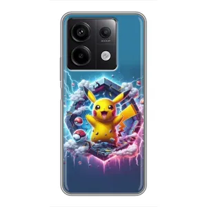 Чехол с Пикачу на Xiaomi Redmi Note 13 (5G) (Лого Пикачу)
