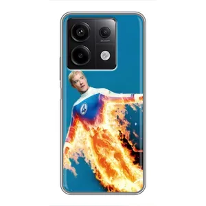 Чехол с принтом Фантастическая четверка для Xiaomi Redmi Note 13 (5G) (Человек-факел в огне)