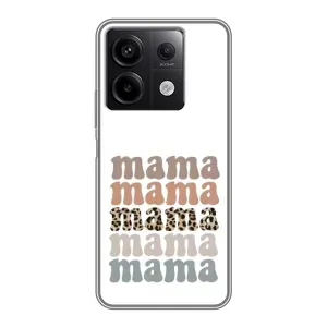 Чохол з принтом «Текстовий колаж мама» для Xiaomi Redmi Note 13 (5G)