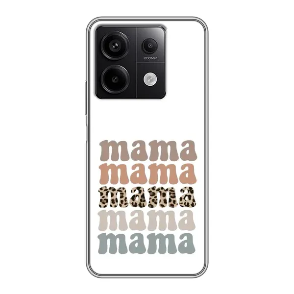 Чохол з принтом «Текстовий колаж мама» для Xiaomi Redmi Note 13 (5G) Чохол з принтом «Текстовий колаж мама» для Xiaomi Redmi Note 13 (5G)