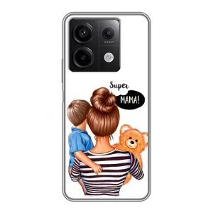 Чохол з друком для Xiaomi Redmi Note 13 (5G) - (Мама з дитинкою) (AlphaPrint) (Мама з синочком)