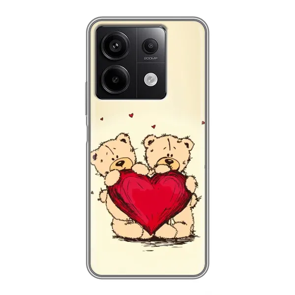 Чохол з принтом «Медвежата» для Xiaomi Redmi Note 13 (5G)
