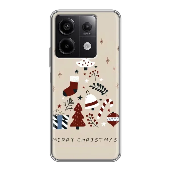 Чехол с принтом «Merry Christmas» для Xiaomi Redmi Note 13 (5G) Чехол с принтом «Merry Christmas» для Xiaomi Redmi Note 13 (5G)