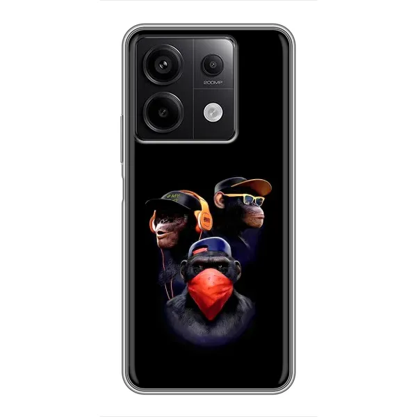 Чохол з принтом «Три мавпи» для Xiaomi Redmi Note 13 (5G)