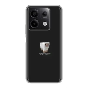 Чехол Майнкрафт на Xiaomi Redmi Note 13 (5G) (AlphaPrint) Minecraft (Овечка Майнкрафт)