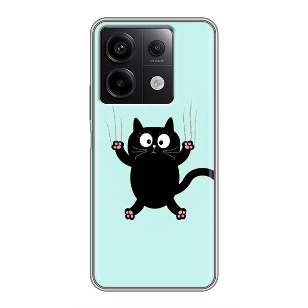 Чехол с принтом «Падающий кот» для Xiaomi Redmi Note 13 (5G)