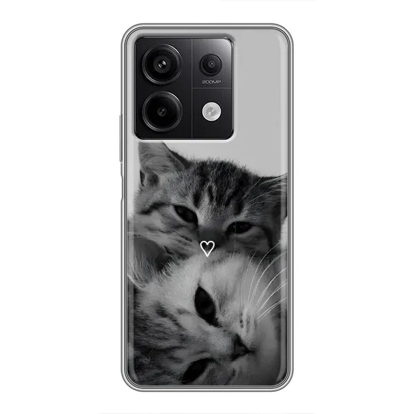 Чехол с принтом «Пара котов» для Xiaomi Redmi Note 13 (5G) Чехол с принтом «Пара котов» для Xiaomi Redmi Note 13 (5G)