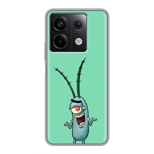 Чехол с принтом «Персонаж Планктон» для Xiaomi Redmi Note 13 (5G) Чехол с принтом «Персонаж Планктон» для Xiaomi Redmi Note 13 (5G)