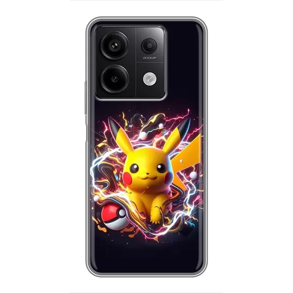 Чехол с принтом «Пикачу с мячом» для Xiaomi Redmi Note 13 (5G) Чехол с принтом «Пикачу с мячом» для Xiaomi Redmi Note 13 (5G)