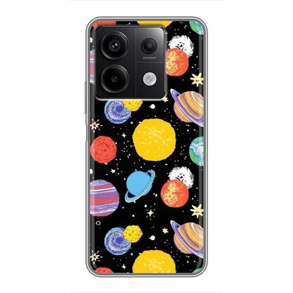 Чохол з принтом «Намальовані планети» для Xiaomi Redmi Note 13 (5G) Чохол з принтом «Намальовані планети» для Xiaomi Redmi Note 13 (5G)