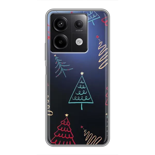 Чехол с принтом «Рождественские елки» для Xiaomi Redmi Note 13 (5G)