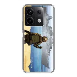 Чехол с принтом (Русский корабль...) для Редми Нот 13 (5G) (AlphaPrint)