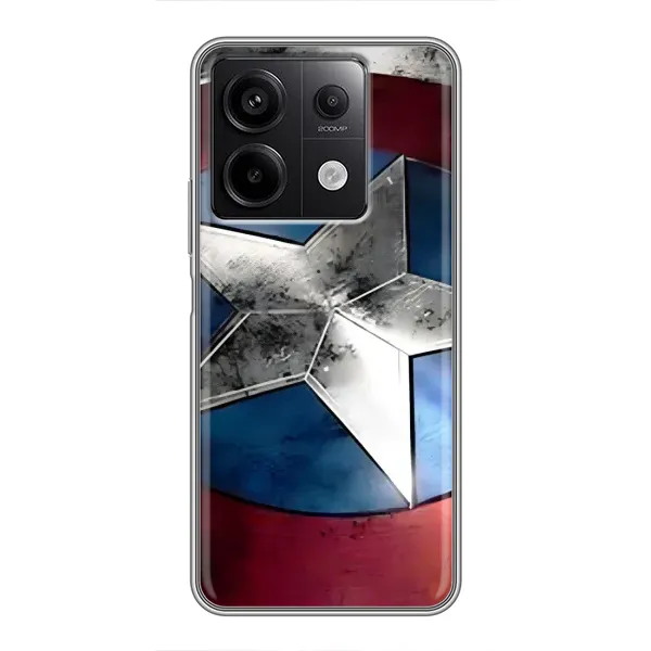 Чехол с принтом «Щит Капитана Америки» для Xiaomi Redmi Note 13 (5G) Чехол с принтом «Щит Капитана Америки» для Xiaomi Redmi Note 13 (5G)