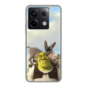 Чехол с мультфильмом Шрек на Xiaomi Redmi Note 13 (5G) (Шрек и Осел)