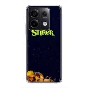 Чехол с мультфильмом Шрек на Xiaomi Redmi Note 13 (5G) (Отдыхающий Шрек)