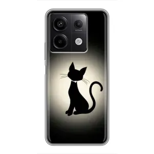Чохол з принтом для Xiaomi Redmi Note 13 (5G) (AlphaPrint) Модні коти (Силует котика)