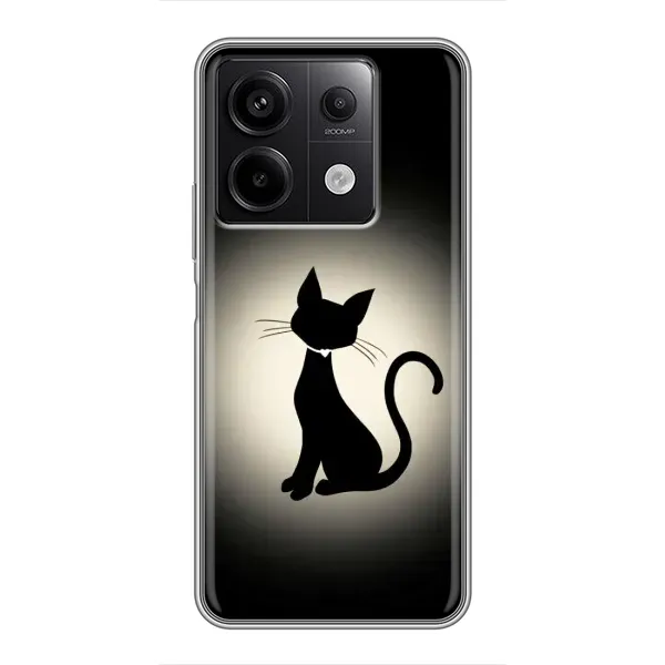 Чехол с принтом «Силуэт котика» для Xiaomi Redmi Note 13 (5G)