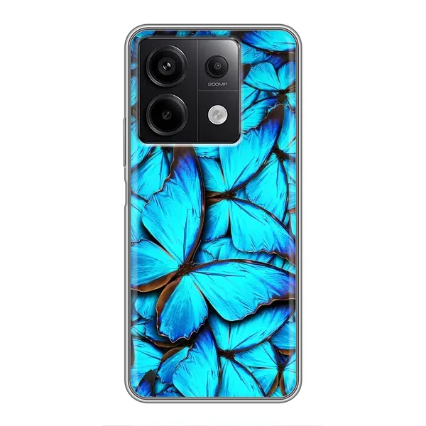 Чехол с принтом «Синие бабочки» для Xiaomi Redmi Note 13 (5G) Чехол с принтом «Синие бабочки» для Xiaomi Redmi Note 13 (5G)