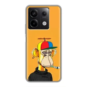 Чехлы с Обезьянами NFT для Xiaomi Redmi Note 13 (5G) (AlphaPrint) (Скучающая Обезьяна NFT)