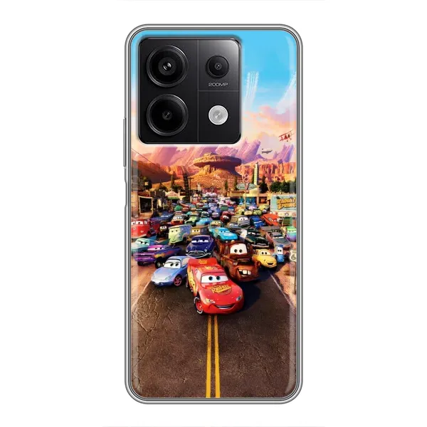 Чехол с принтом «Тачки на трассе» для Xiaomi Redmi Note 13 (5G) Чехол с принтом «Тачки на трассе» для Xiaomi Redmi Note 13 (5G)