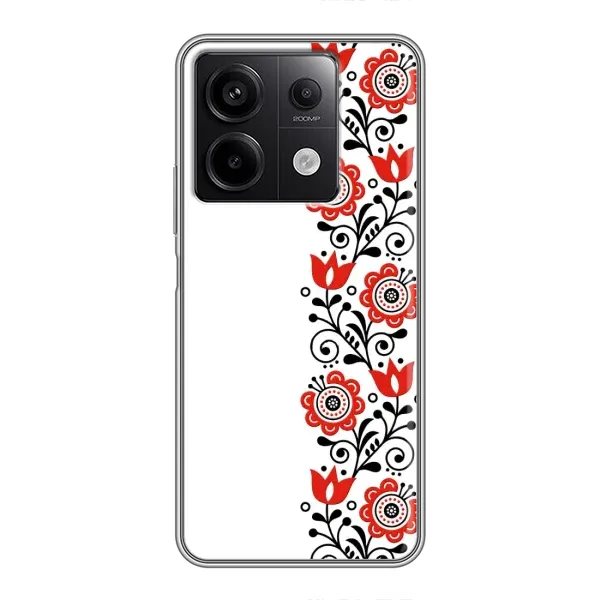 Чехол с принтом «Яркая вишиванка» для Xiaomi Redmi Note 13 (5G)